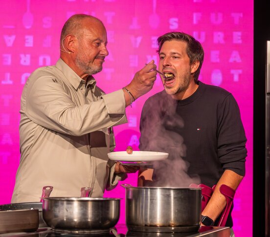 Kochduell mit Frank Rosin auf der FAFGA | © Congress Messe Innsbruck Kochduell mit Frank Rosin auf der FAFGA | © Congress Messe Innsbruck